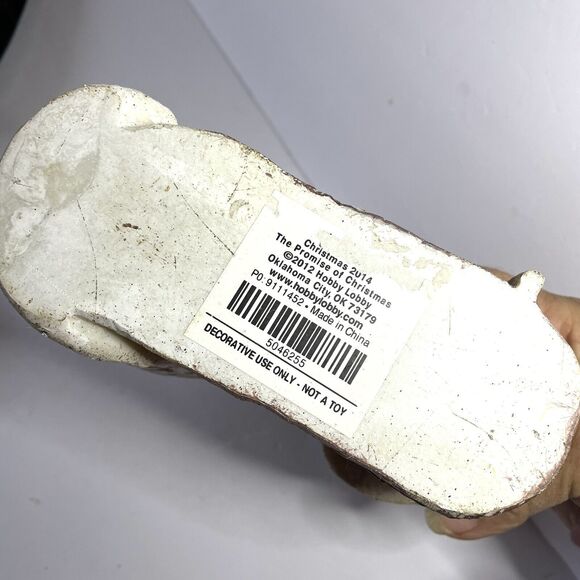 HOBBY LOBBY The Promise Of Christmas Figurine Holy Family Textured Resin 8” - Picture 7 of 7